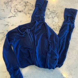 Sapphire blue little sleepies zippie